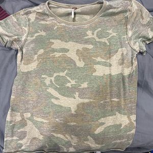 Camo Free People Tee